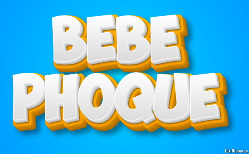 Bébé Phoque テキスト効果