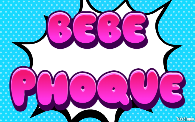 Bébé Phoque Texteffekt