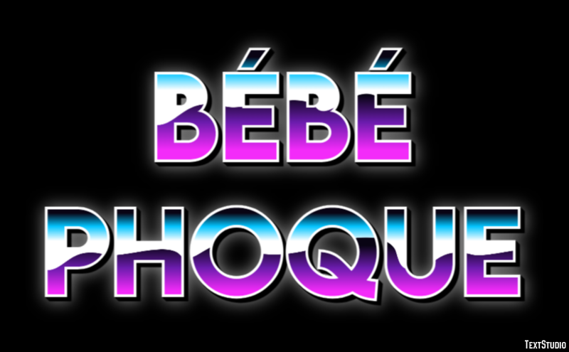 Bébé Phoque Texteffekt
