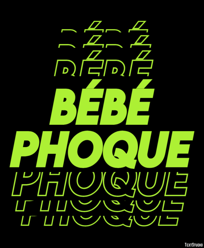 Bébé Phoque Effet de Texte