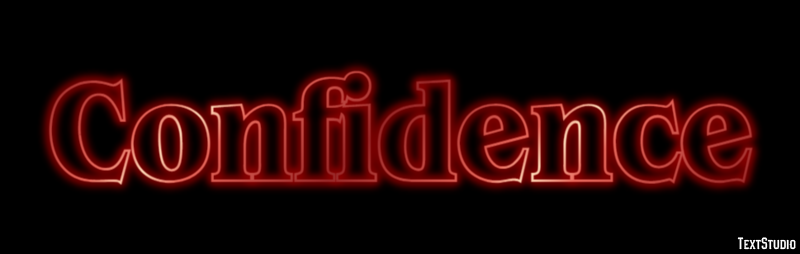 Confidence Text Effect