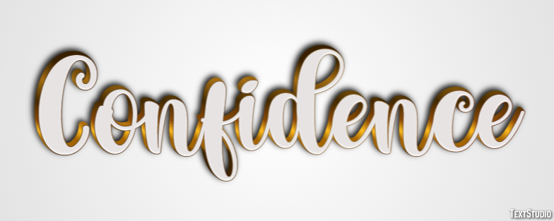 Confidence Text Effect