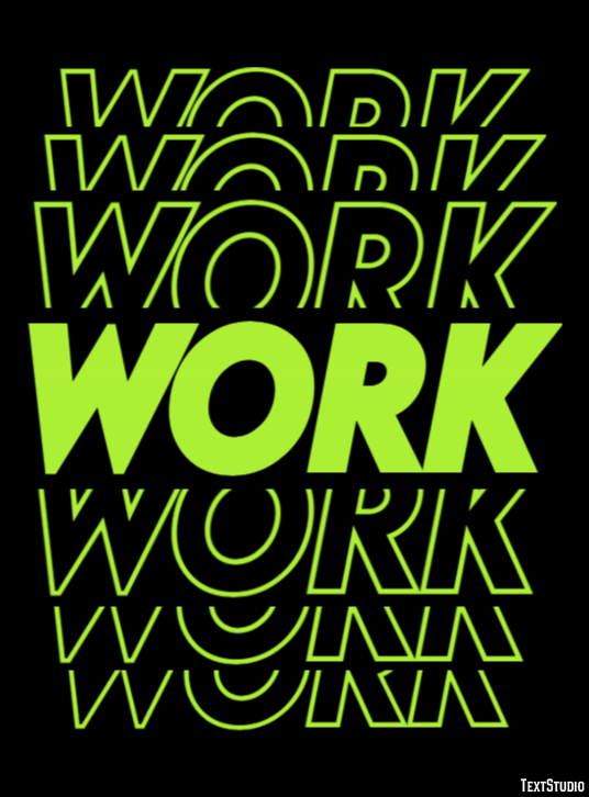 Work | Modern Stroke | Text Effect Generator