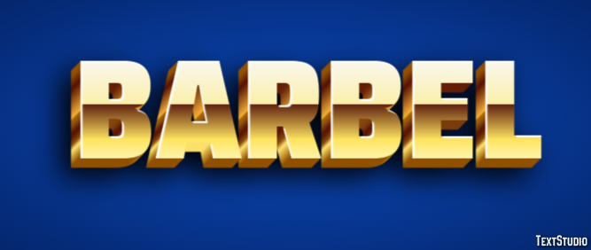 Barbel Text Effect