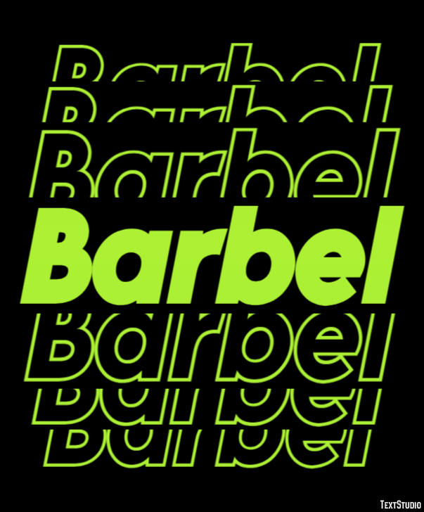 Barbel Text effect