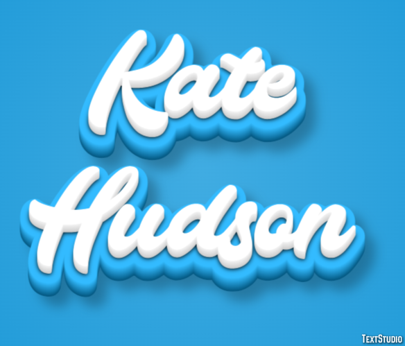 Kate Hudson Text effect