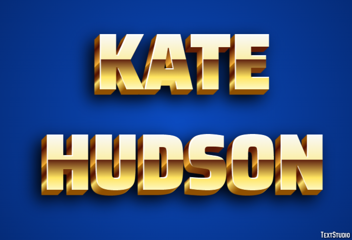 Kate Hudson Text effect