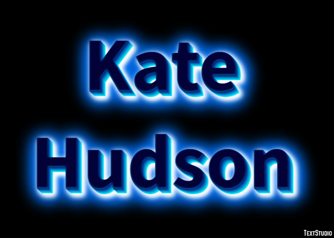 Kate Hudson Text effect