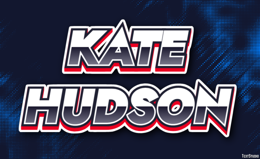 Kate Hudson Text effect