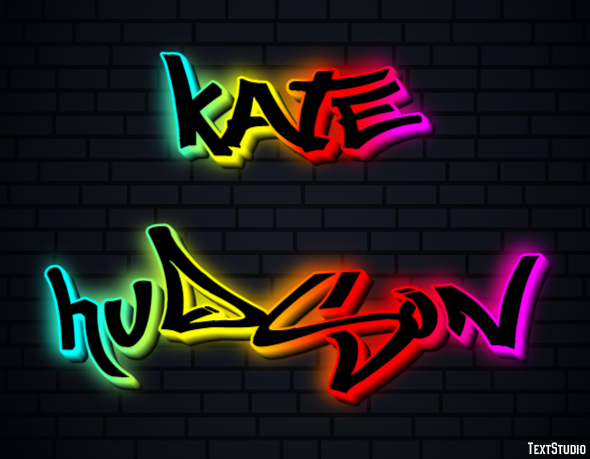 Kate Hudson Text effect