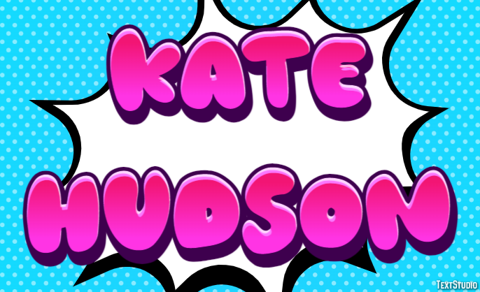 Kate Hudson Text Effect