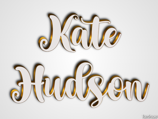 Kate Hudson Text Effect