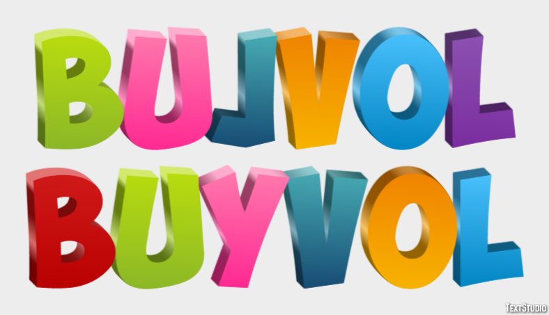 буйвол buyvol Текстовый эффект