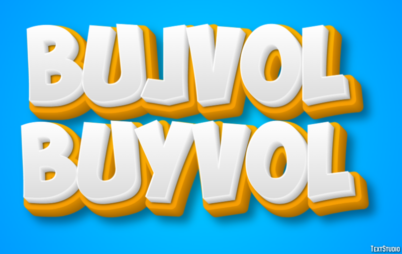буйвол buyvol Эффект текста