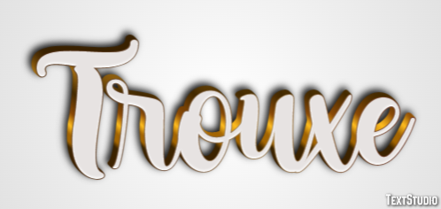 Trouxe Text Effect