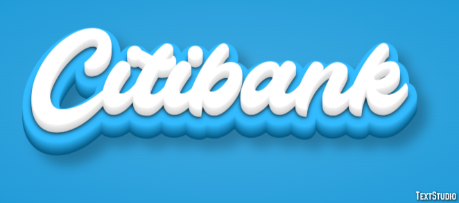 Citibank Tekst Effect
