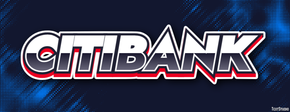 Citibank Text effect