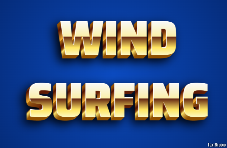 Wind Surfing Text Effect