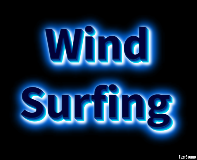 Wind Surfing Text Effect