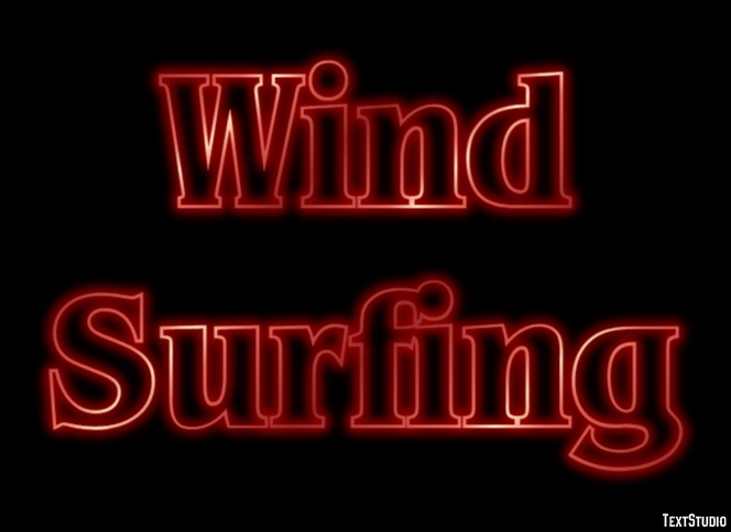 Wind Surfing Text Effect