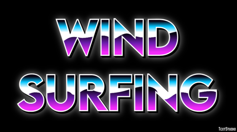 Wind Surfing Text Effect