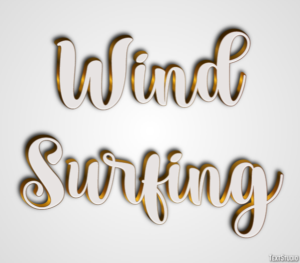Wind Surfing Text Effect