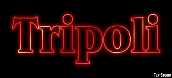 Tripoli Эффект текста