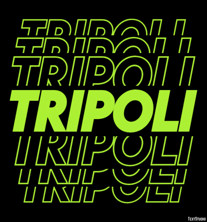 Tripoli Эффект текста