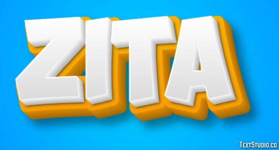 Zita Efeito de texto