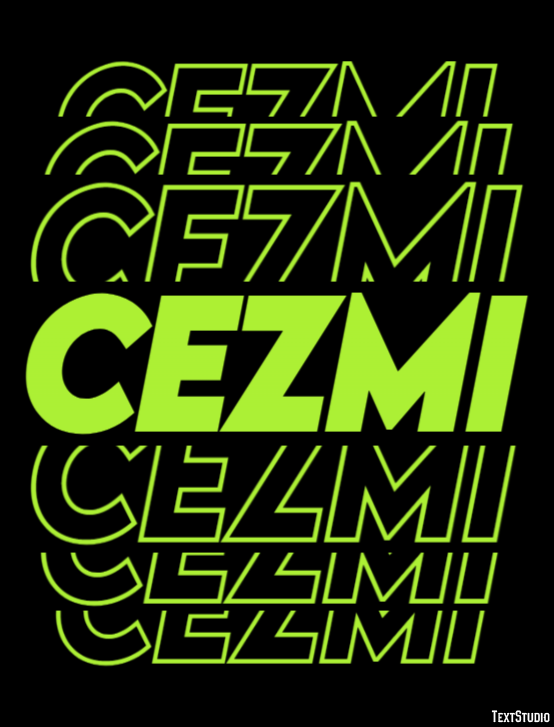 Cezmi Efeito de texto