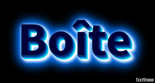 Boîte Tekst Effect