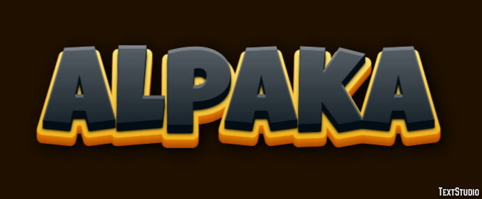 Alpaka Texteffekt