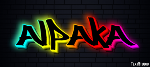 Alpaka Texteffekt