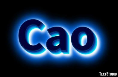 Cao Эффект текста