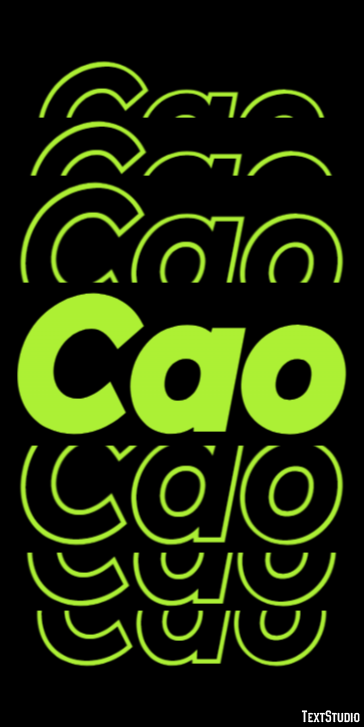 Cao Text effect