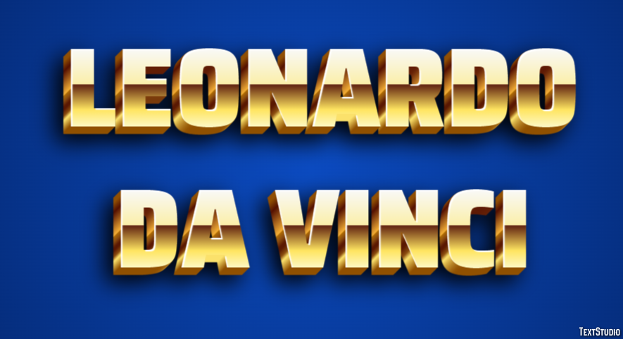 Leonardo da Vinci Texteffekt