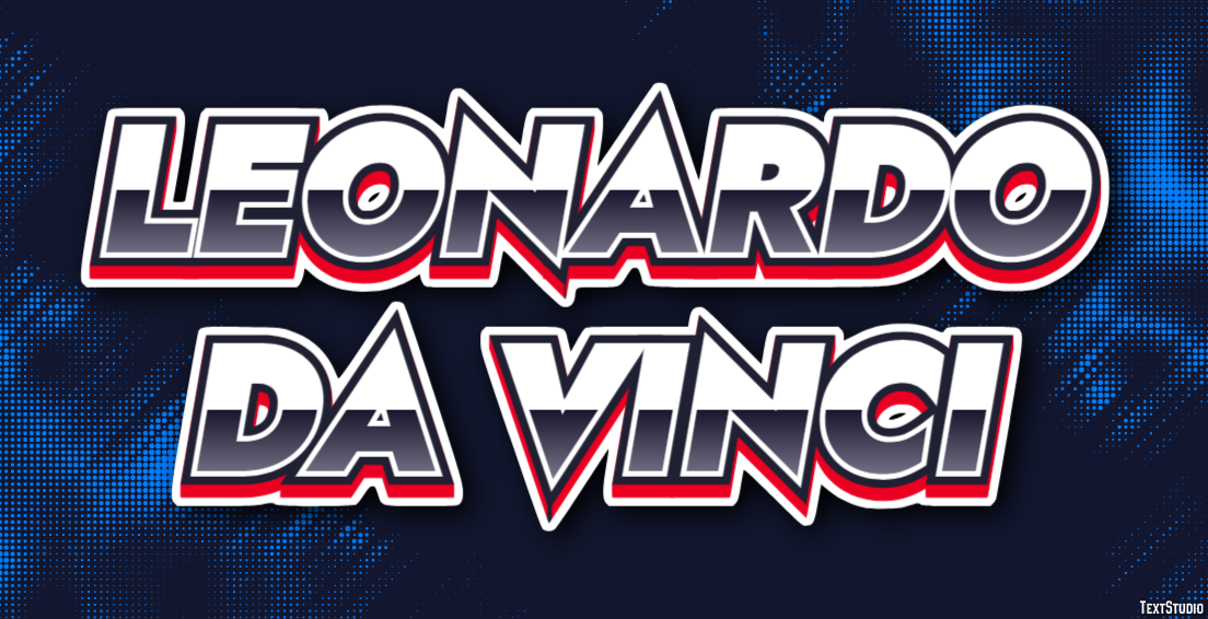 Leonardo da Vinci Effet de Texte