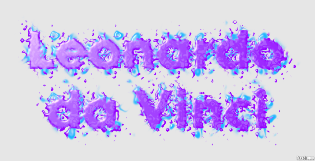 Leonardo da Vinci Efeito de texto