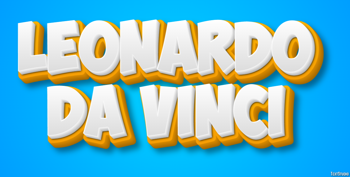 Leonardo da Vinci Texteffekt