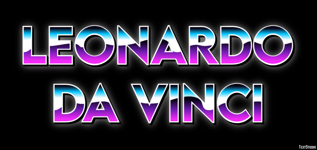 Leonardo da Vinci Texteffekt