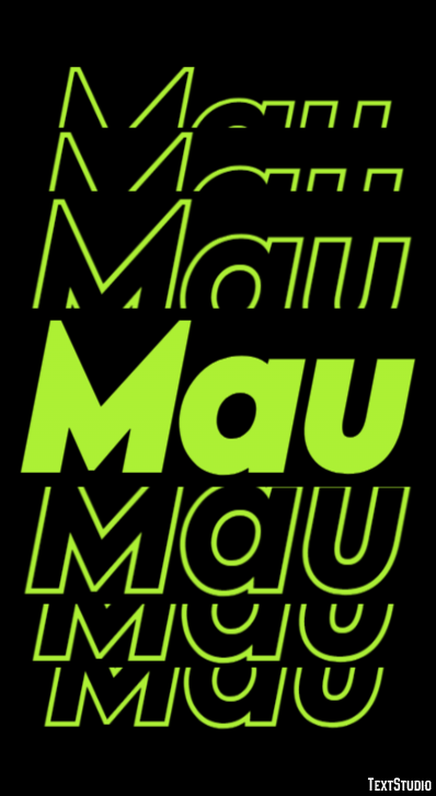 Mau Text Effect