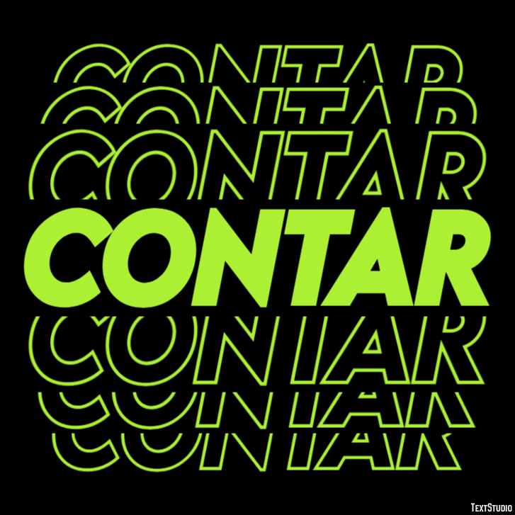 Contar Text Effect