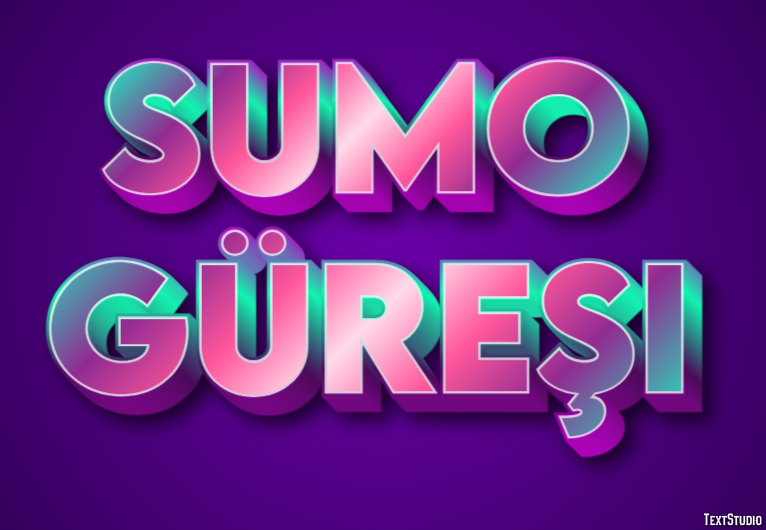 Sumo Güreşi Metin Efekti
