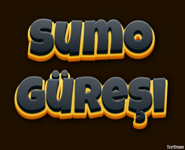 Sumo Güreşi Metin Efekti