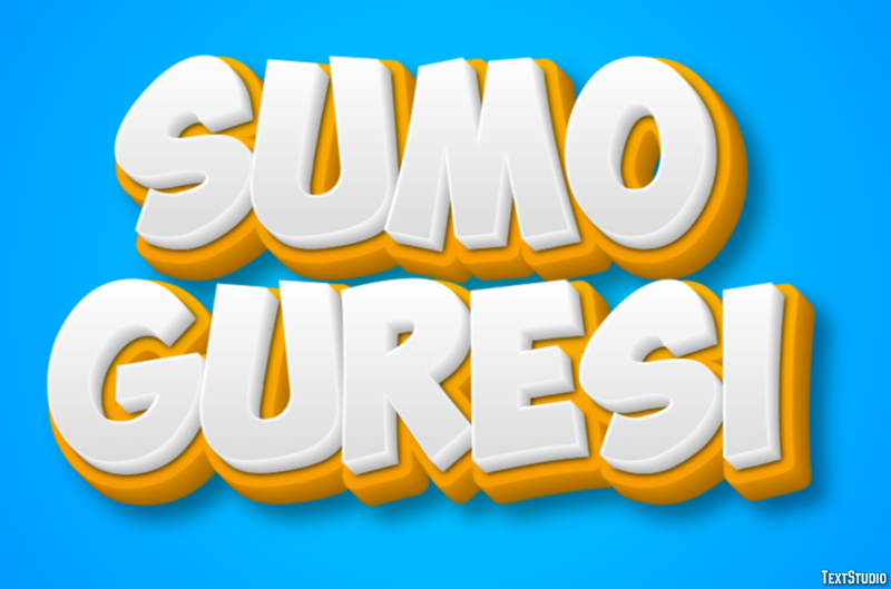 Sumo Güreşi Metin Efekti