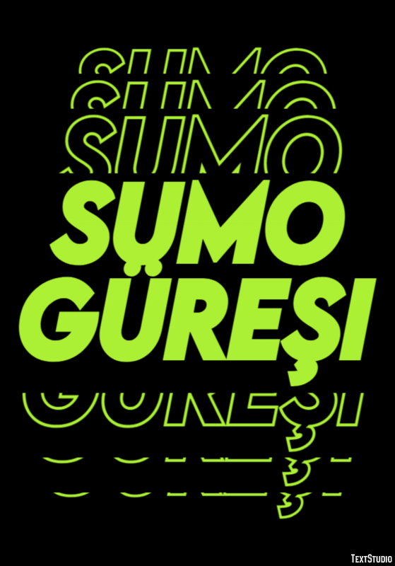 Sumo Güreşi Metin Efekti