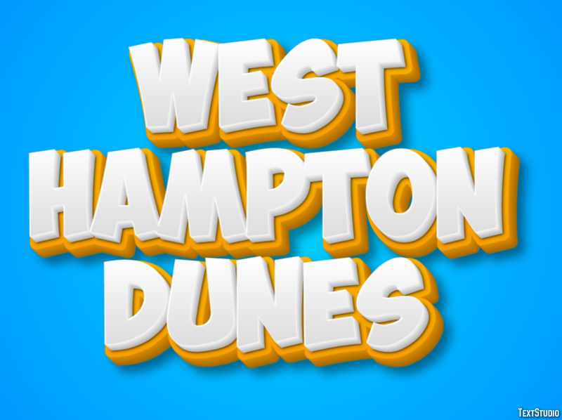 West Hampton Dunes Efekt tekstowy