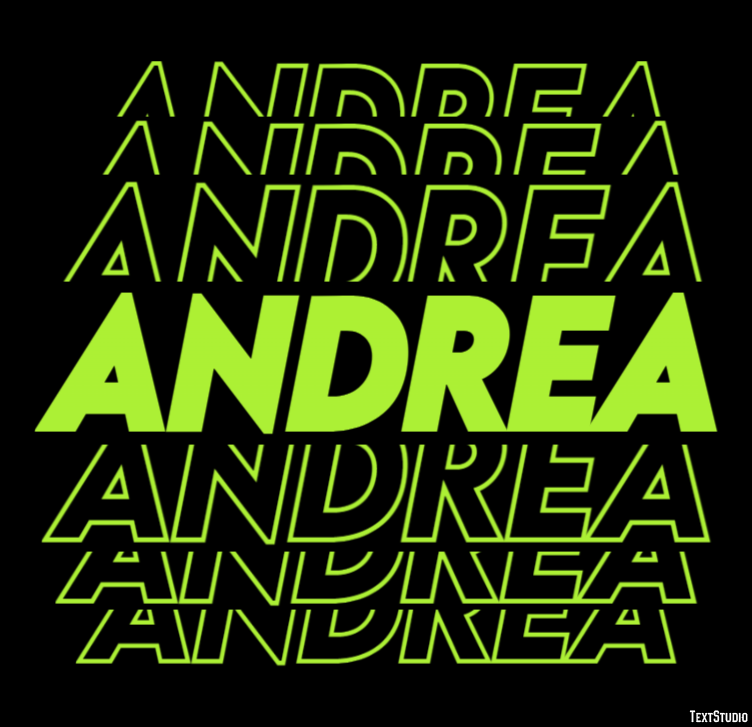 Andrea Text Effect