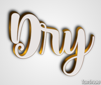Dry Text Effect