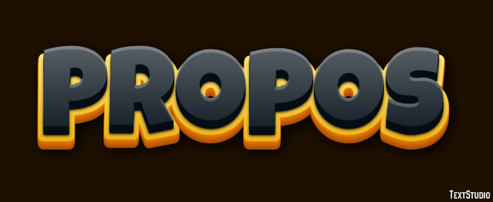 Propos Effet de Texte